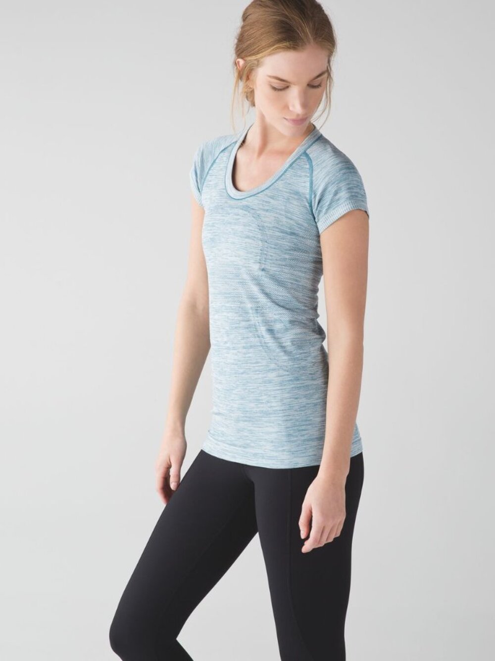 Lululemon Women's Swiftly Tech Short Sleeve Scoop - Grey/Teal